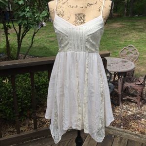 American Eagle Cream Lace Dress